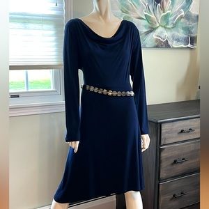 NWT - CHALET drape neck dress.